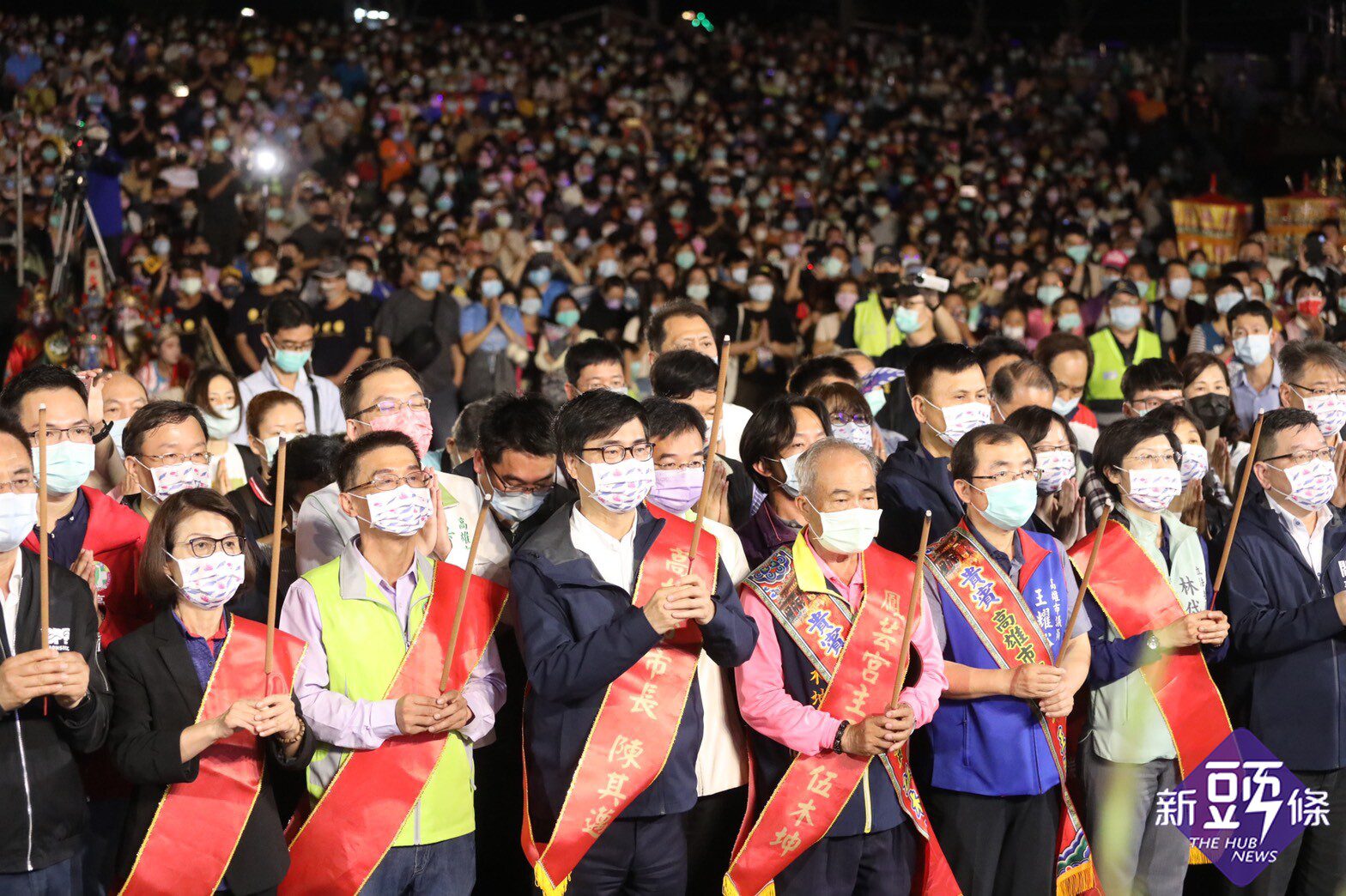 四年一度高雄林園鳳芸宮媽祖海巡盛大舉辦　陳其邁：祈求疫情消退及普降甘霖