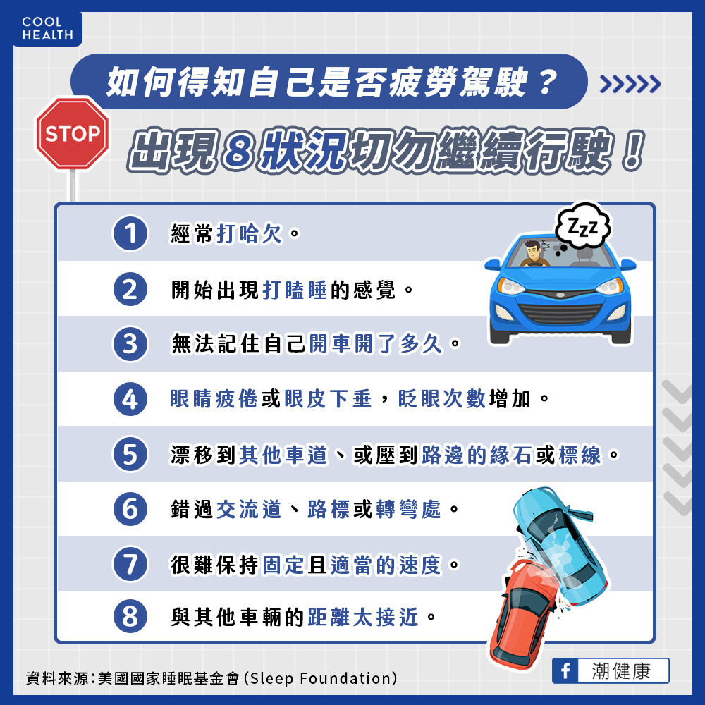 眼皮下垂、錯過交流道是危險徵兆！ 發生「8件事」應避免再開車